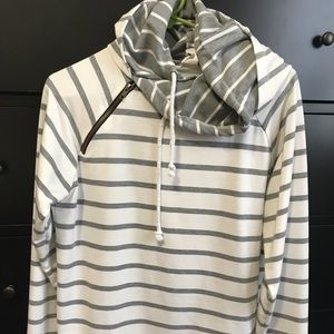 Double hooded sweatshirt